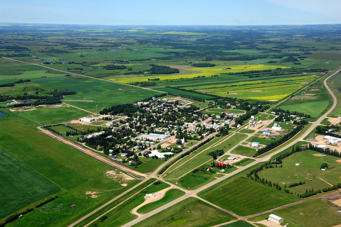 Aerial View of Village of Edam